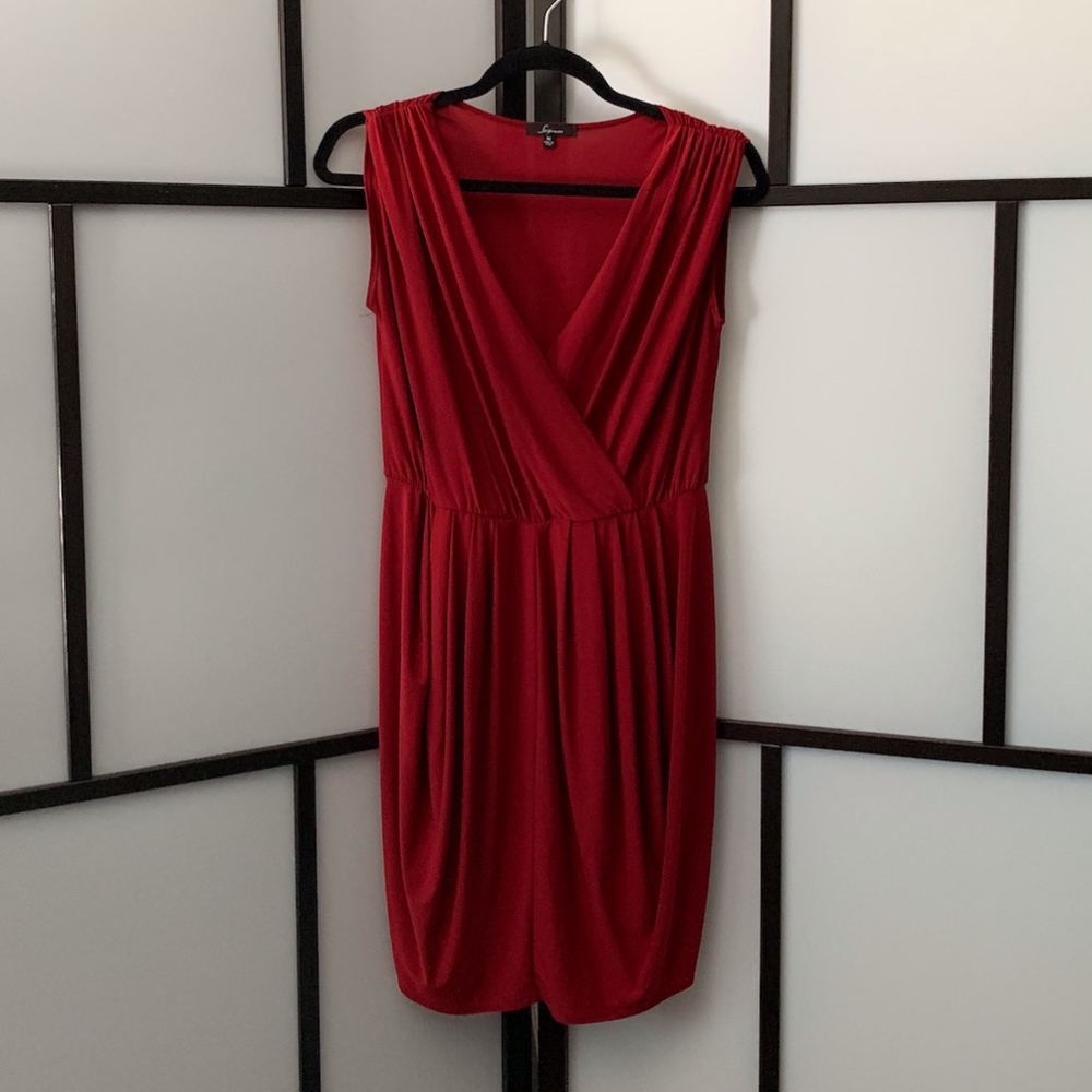 Soprano Red Midi Dress